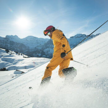 Telemark lessons in Champéry