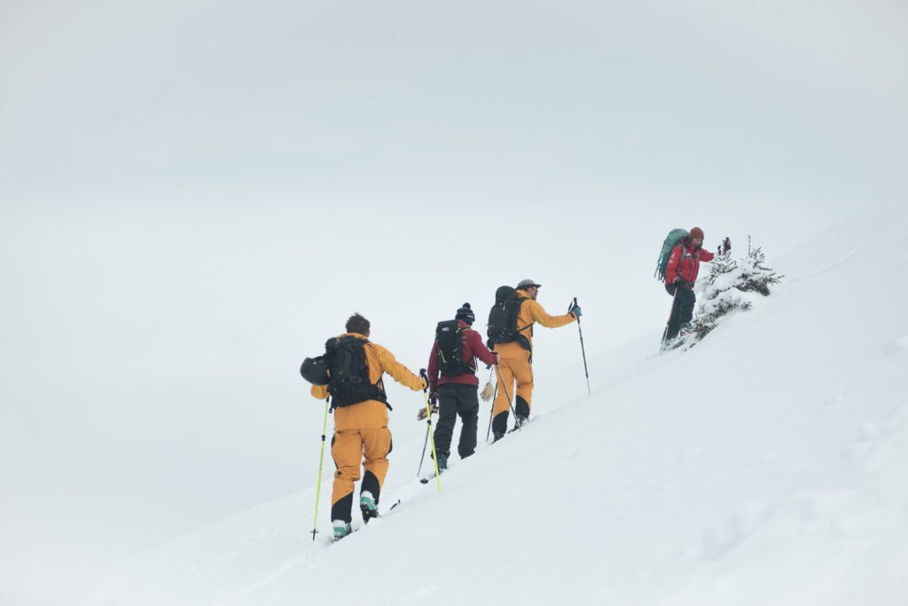 Ski de groupe en tournée en champéry