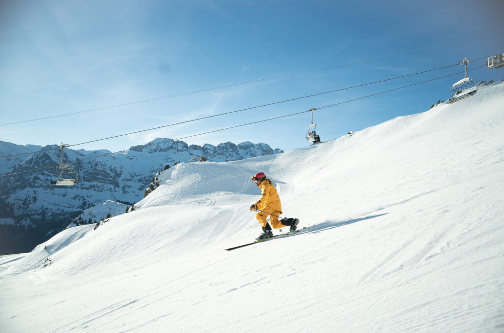 Telemark lessons in Portes du Soliel